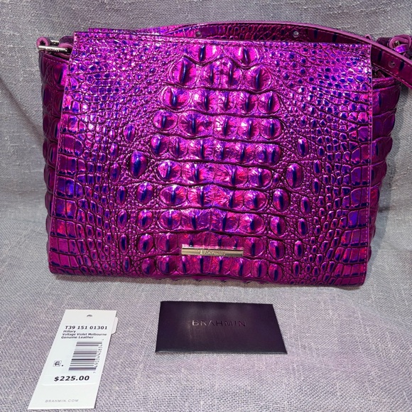 Brahmin Handbags - Brahmin Iridescent Purple Shoulder Bag
